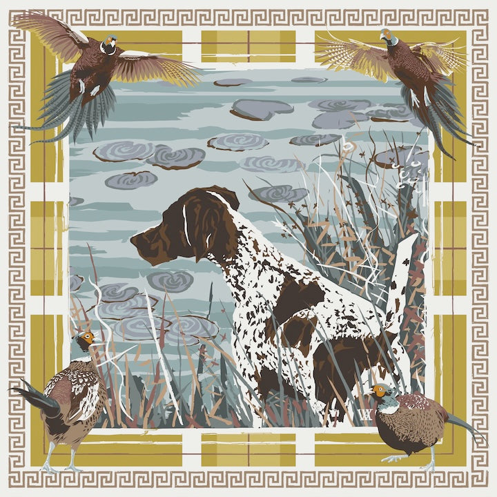 Buttercup Pheasant Watch Silk Scarf
