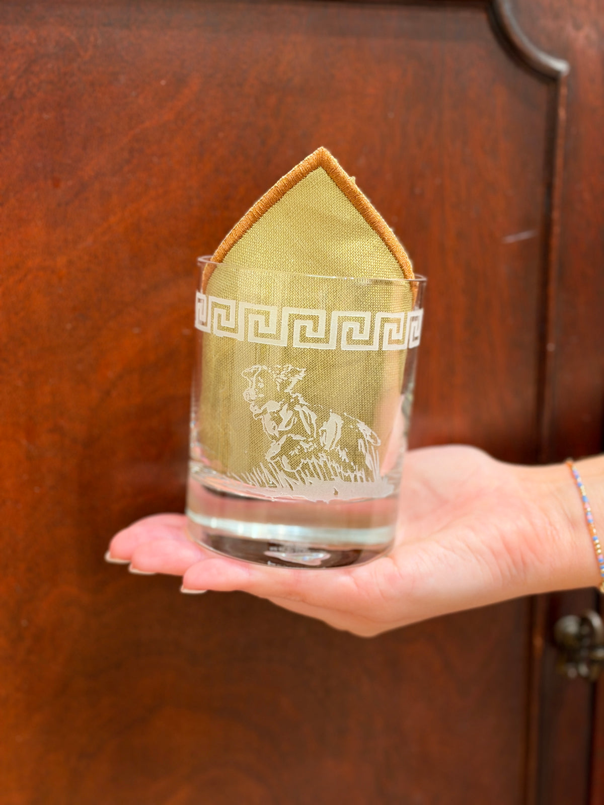 English Cocker Double Old Fashioned Glasses, Pair