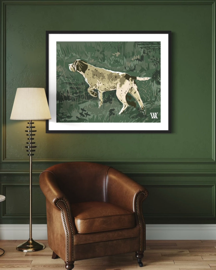 Green Pointing Strong | Austin Williams Art | austinwilliamsart.com