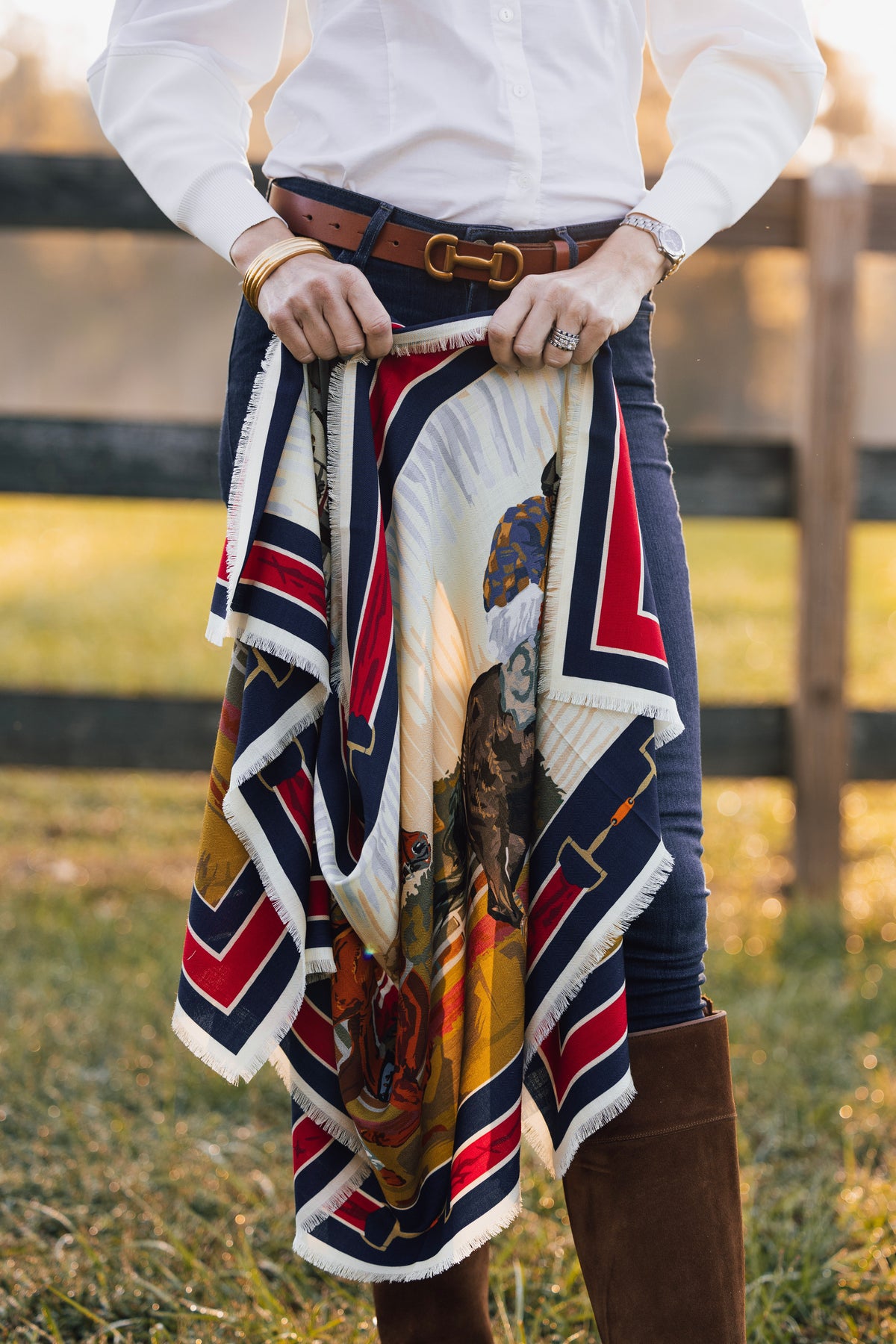 Navy Cloud Course Wool Wrap