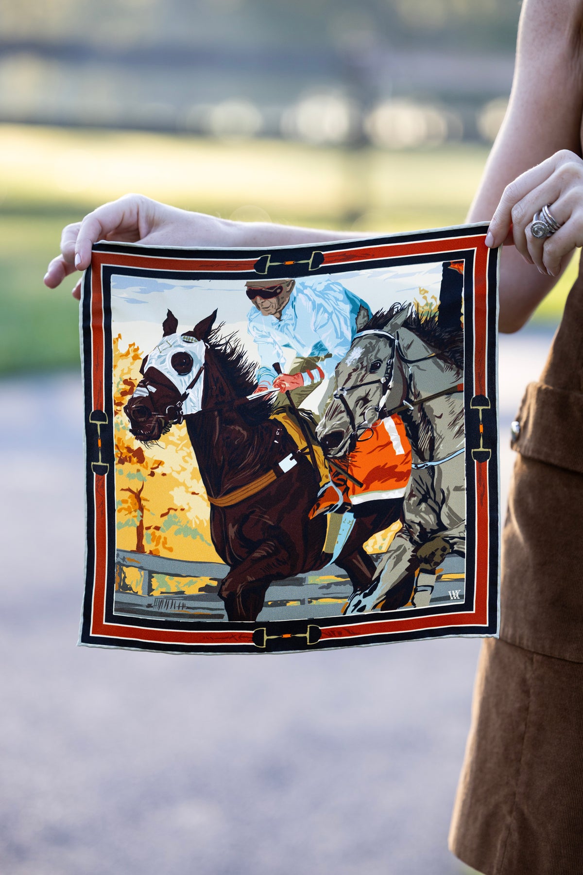 Black Neck and Neck Silk Scarf