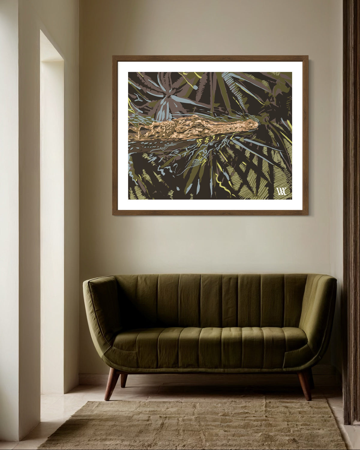 Brown Ocmulgee Alligator | Austin Williams Art | austinwilliamsart.com