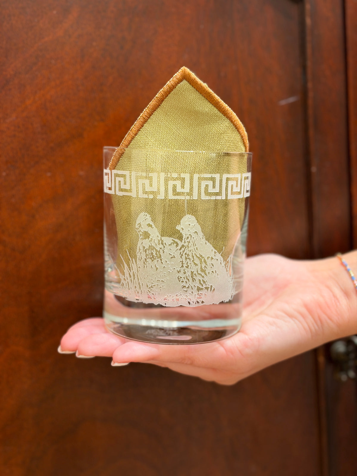 Bobwhite Quail Double Old Fashioned Glasses, Pair