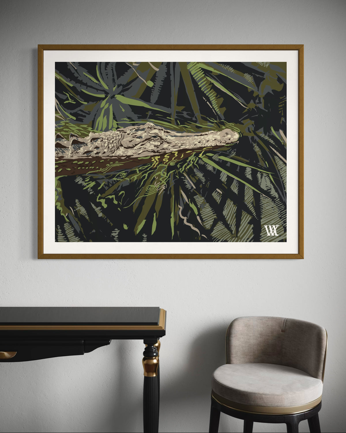 Slate Ocmulgee Alligator | Austin Williams Art | austinwilliamsart.com